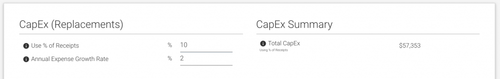 10 Percent CapEx Reserves Holdback