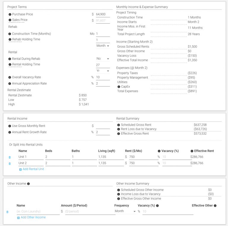 Real Estate Investment Strategies Example BRRRR Analysis