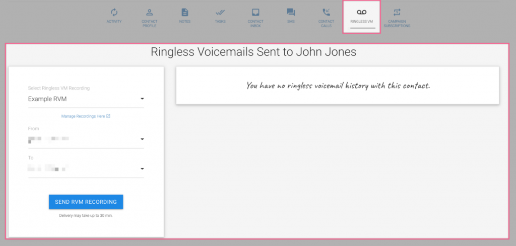 Contact Ringless Voicemail